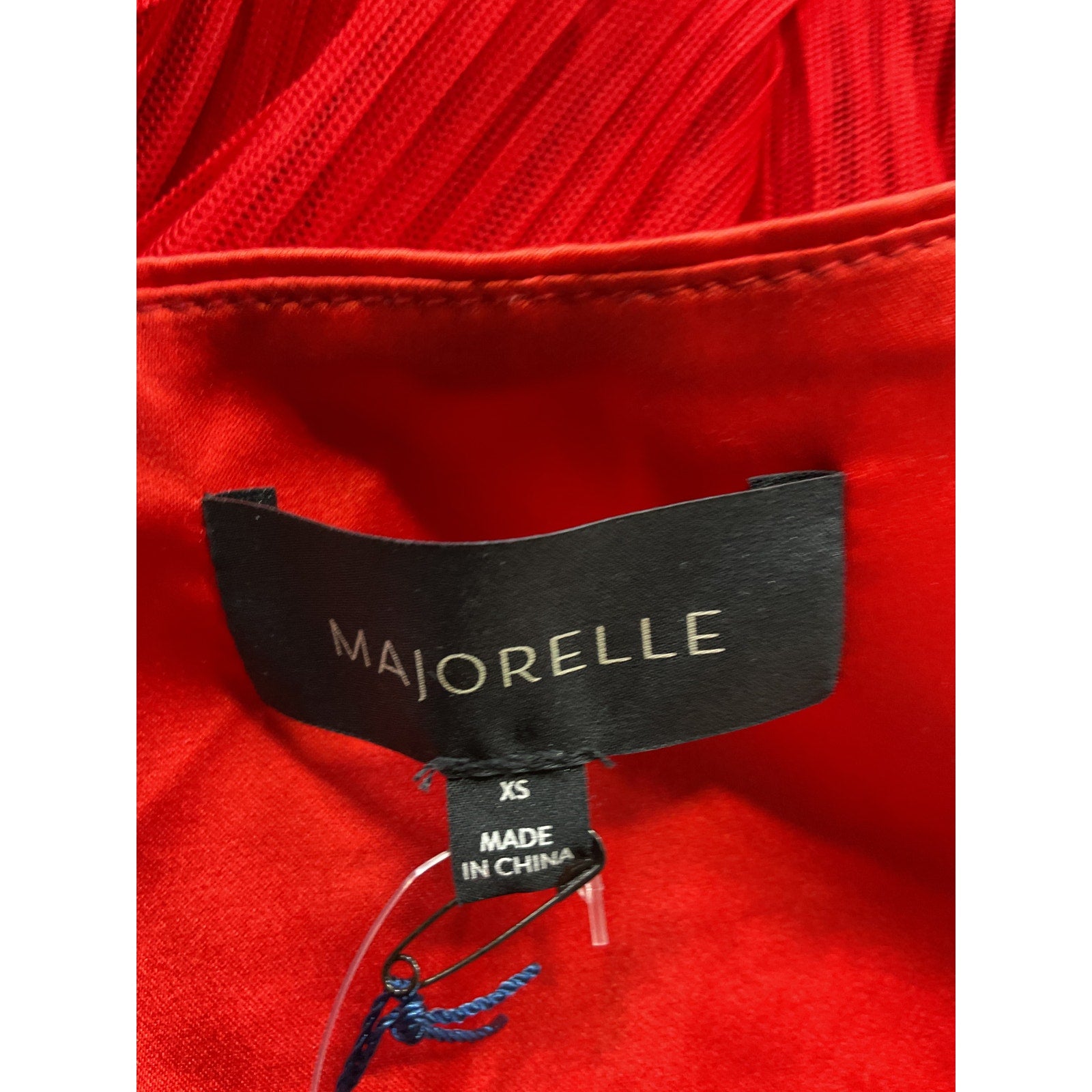 Majorelle 'Soriya' Red One Shoulder Tulle Top Size XS - NWT