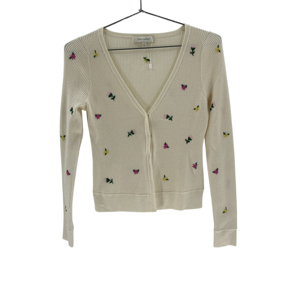 Favorite Daughter 'The Athena' Cream Cardigan Sweater Size XS
