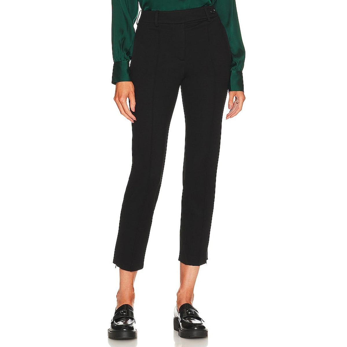 Anine Bing Tailored Black Ian Pants Size US 2