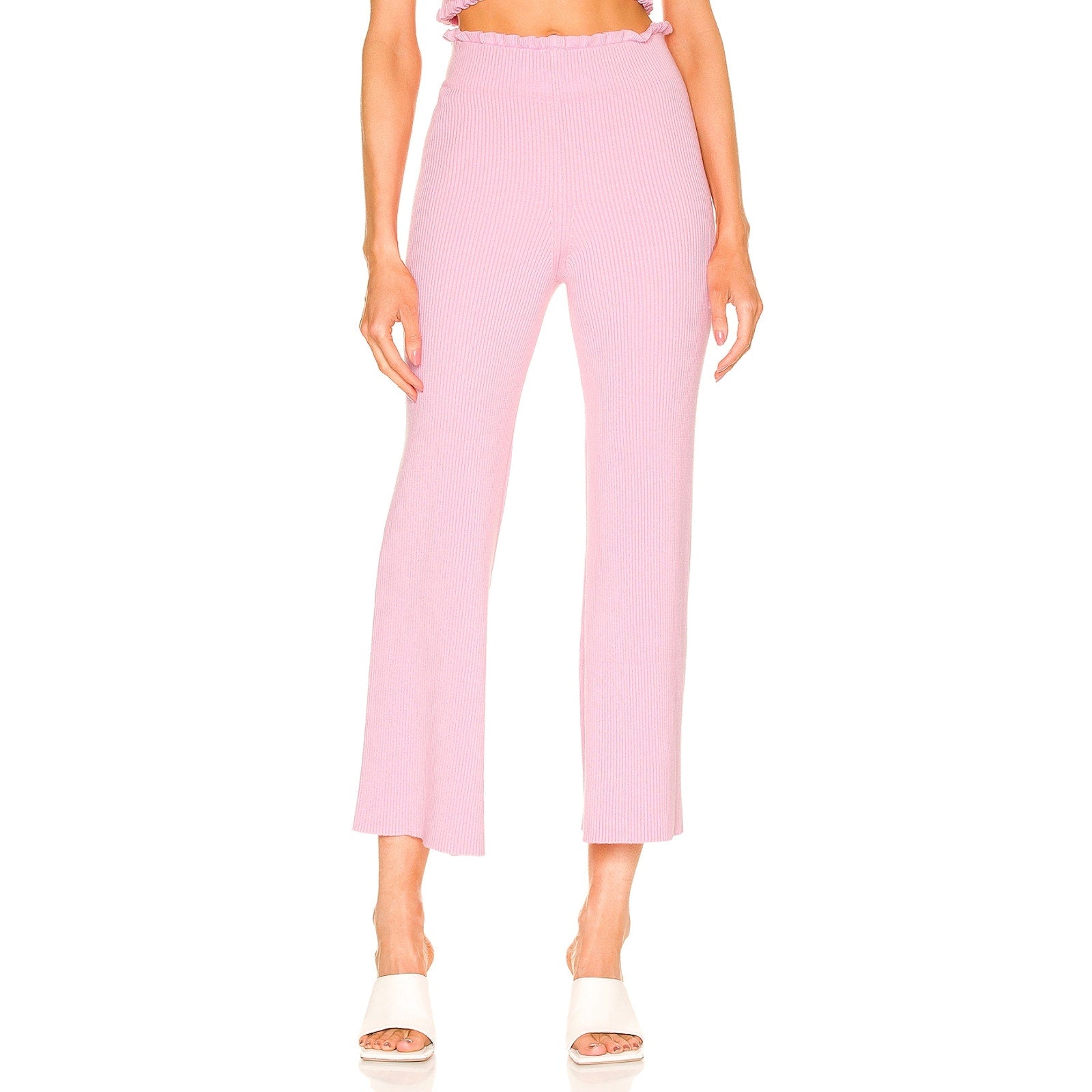 Majorelle Sweetheart Pink Ribbed Pant Size XS