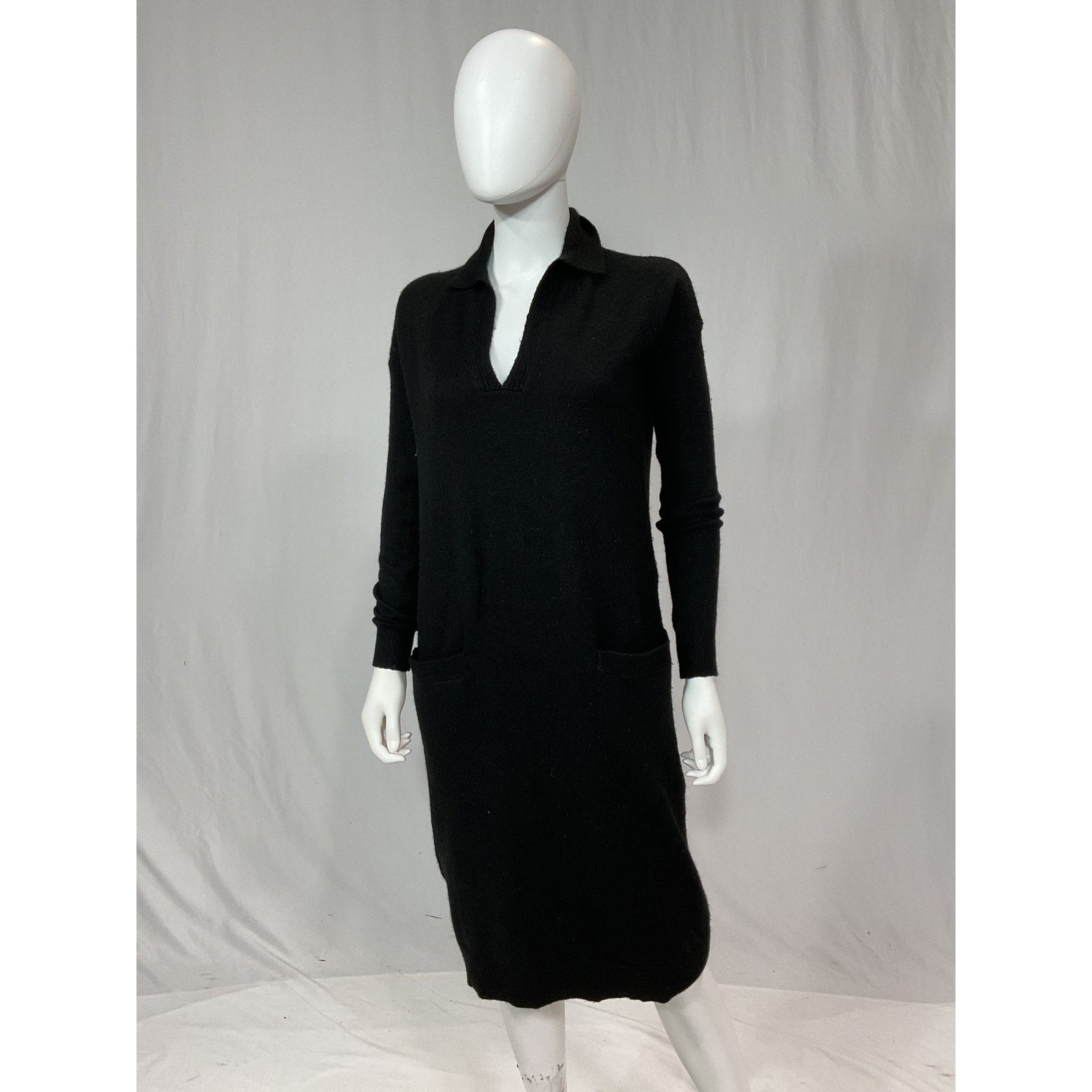 Hatch 'The Polo' Black Knit Dress Size 0