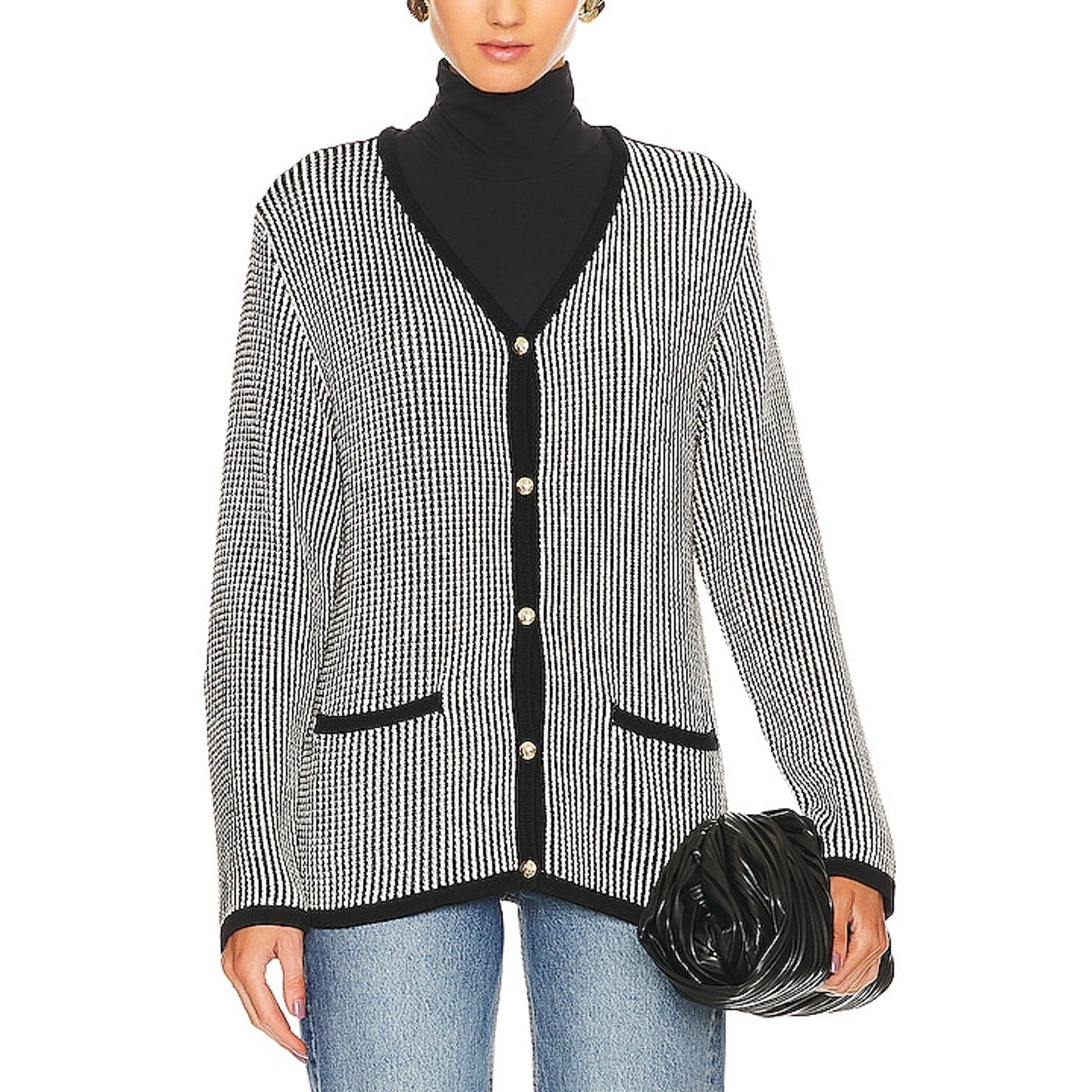 Anine Bing 'Dave' Black Cardigan Size L