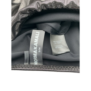 Norma Kamali 'Diana' Black Polyester Gown Size S