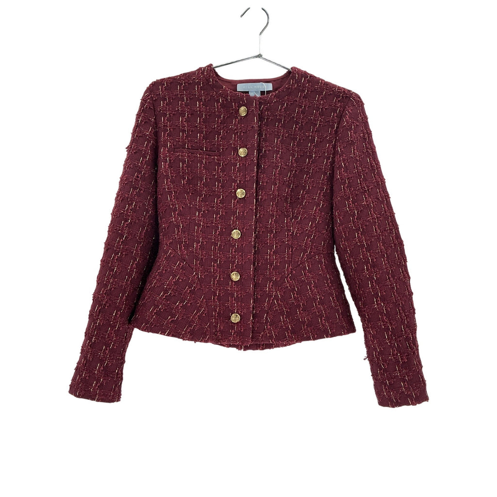 Hill House Home 'The Valentina' Red Polyester Jacket Size XS