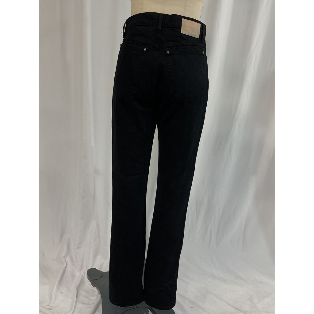 Reformation 'Banyan' Black High Rise Straight Denim Jeans Size 28
