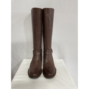 Born 'Saddler' Brown Wide Calf Boot Size 7.5