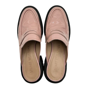 Stuart Weitzman Patent Pink Soho Mule Size 8.5