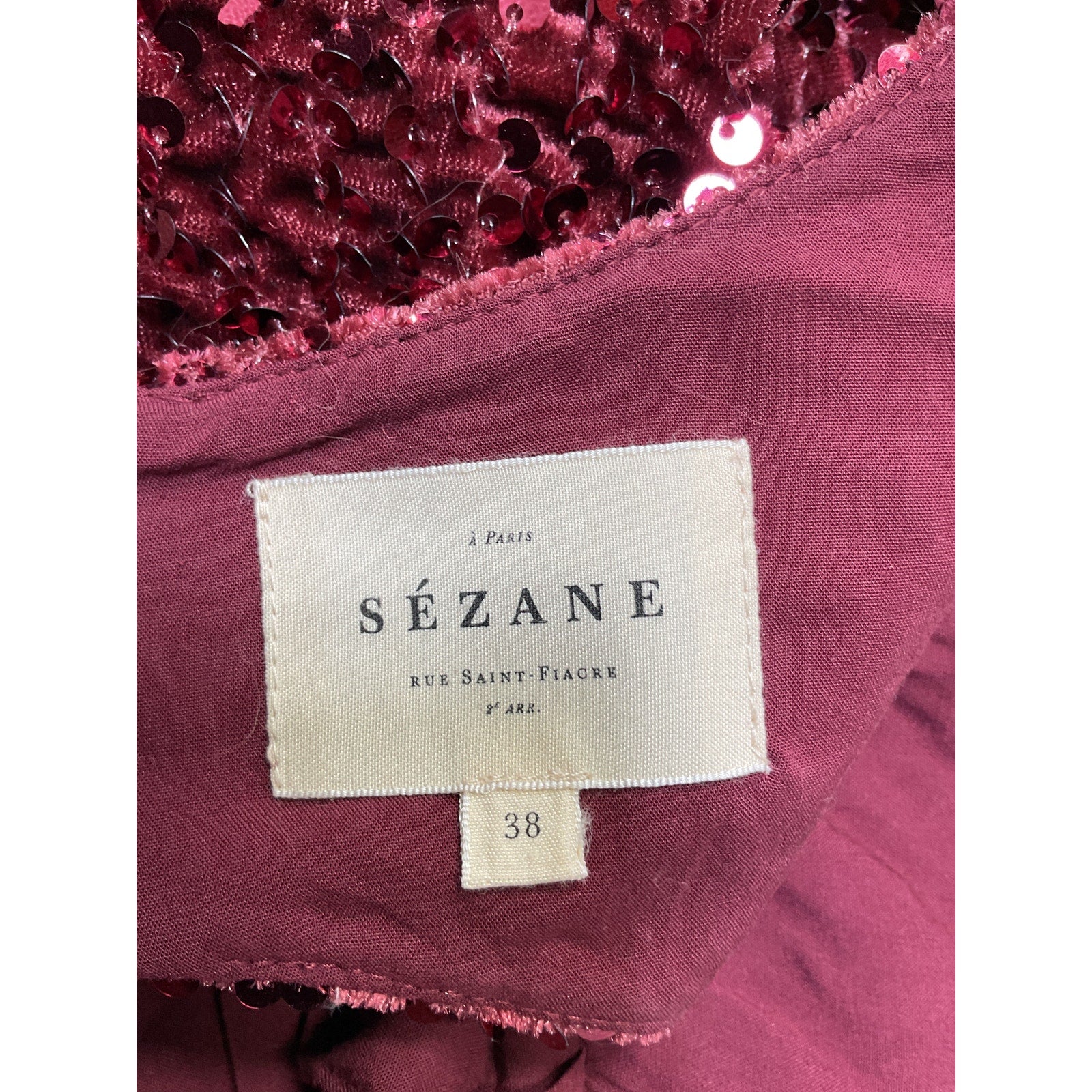 S�zane 'Yseult' Red Polyester Dress Size 38