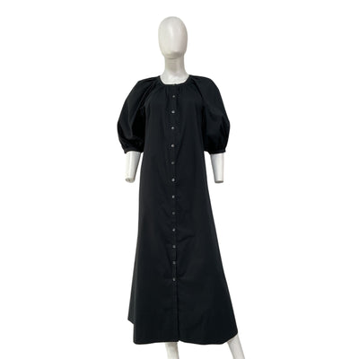 Staud 'Vincent' Black Cotton Dress Size S
