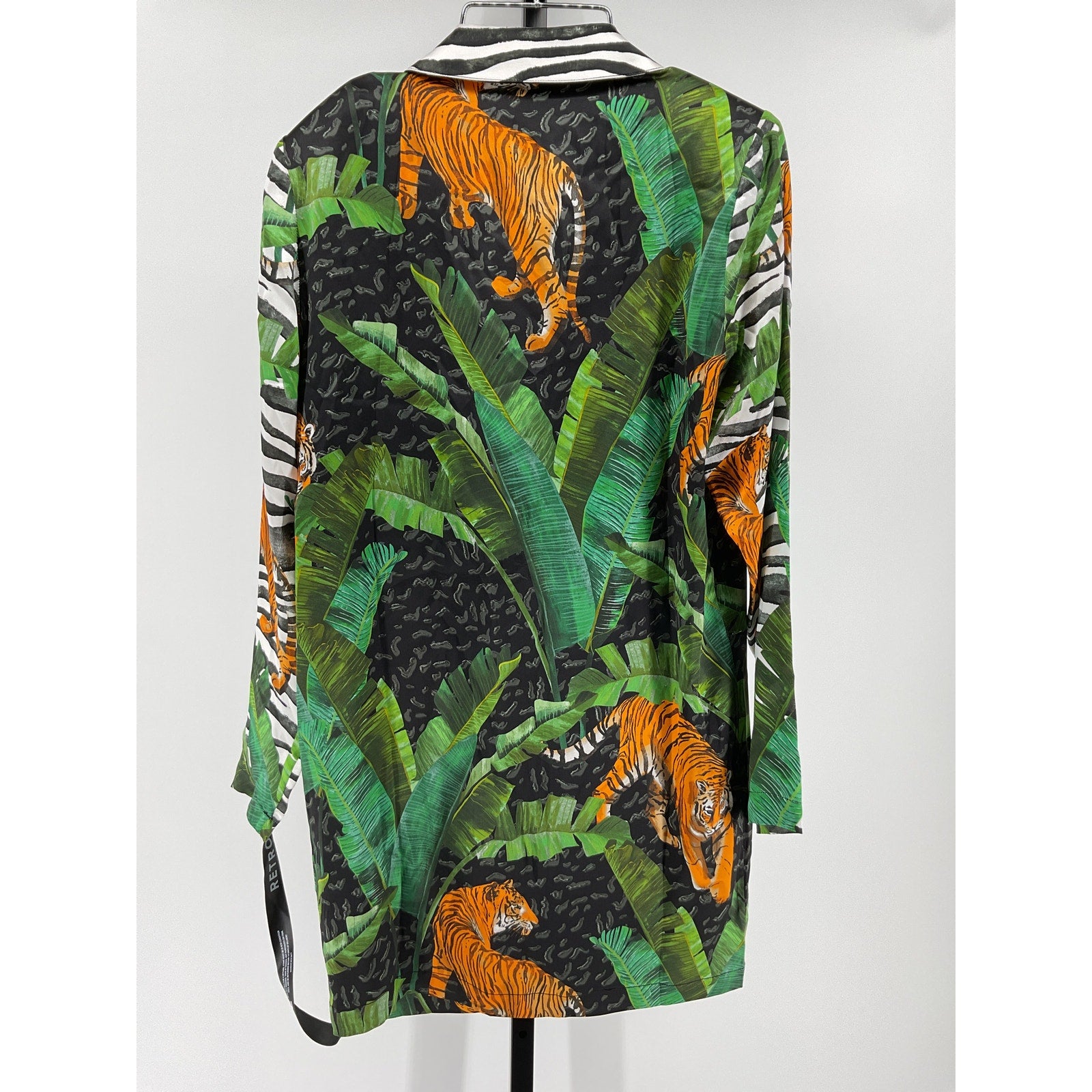Retrofete 'Blake' Green Silk Blazer Size XXS - NWT