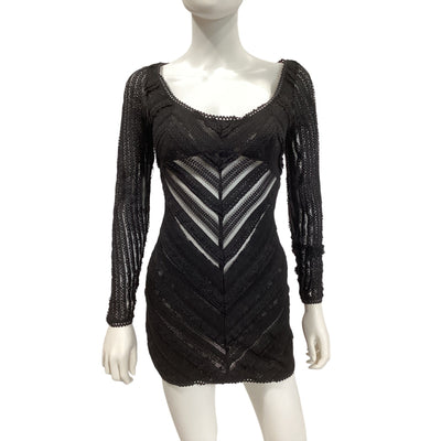 Retrofête Lace Black Hadsy Mini Dress Size XS