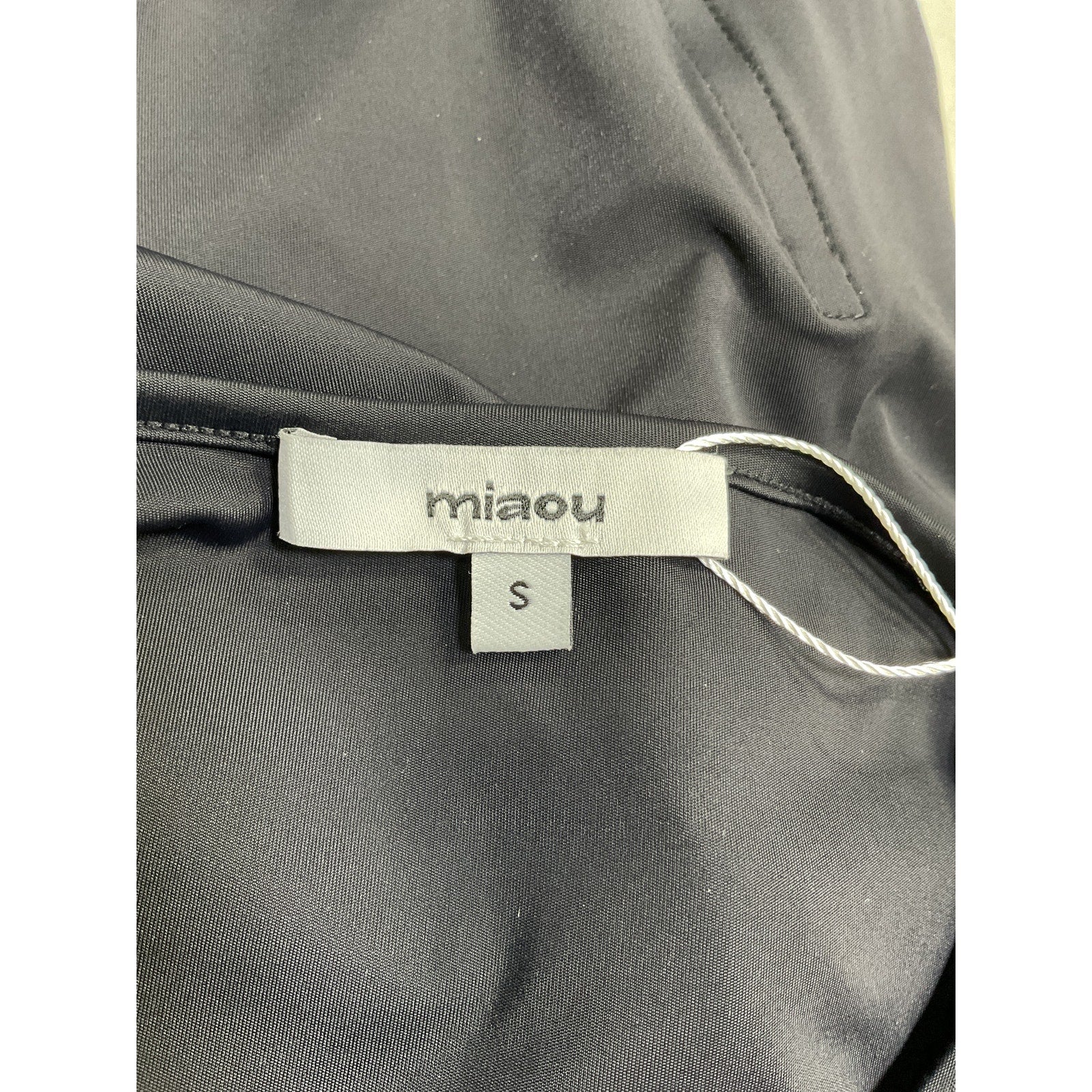 Miaou 'Romy' Black Nylon Tee Size S