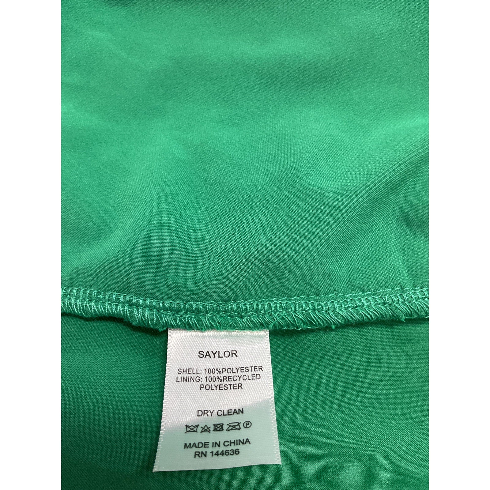 Saylor 'Deirdre' Green Polyester Top & Mini Skirt Set Size XS