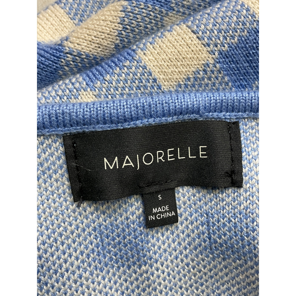 Majorelle 'Addy' Blue Cropped Halter Top Size S
