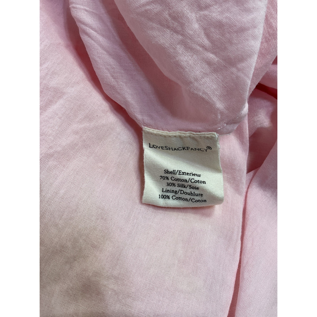 Loveshackfancy 'Karalie' Pink Cotton Maxi Dress Size 2