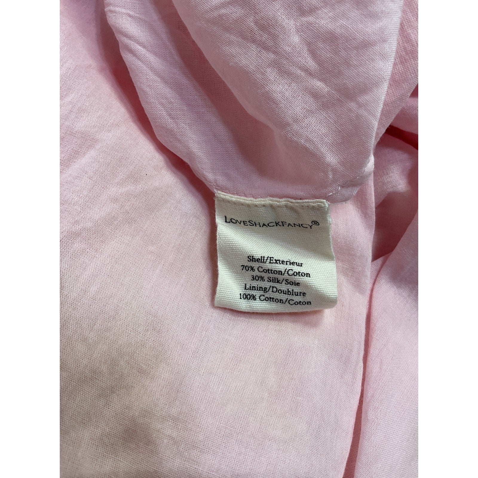 Loveshackfancy 'Karalie' Pink Cotton Maxi Dress Size 2