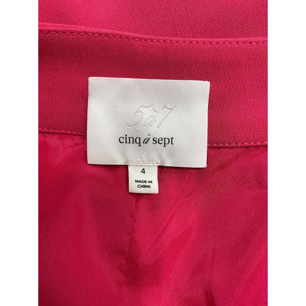 Cinq A Sept x Revolve Pink Triacetate Crepe Elaine Short Size 4