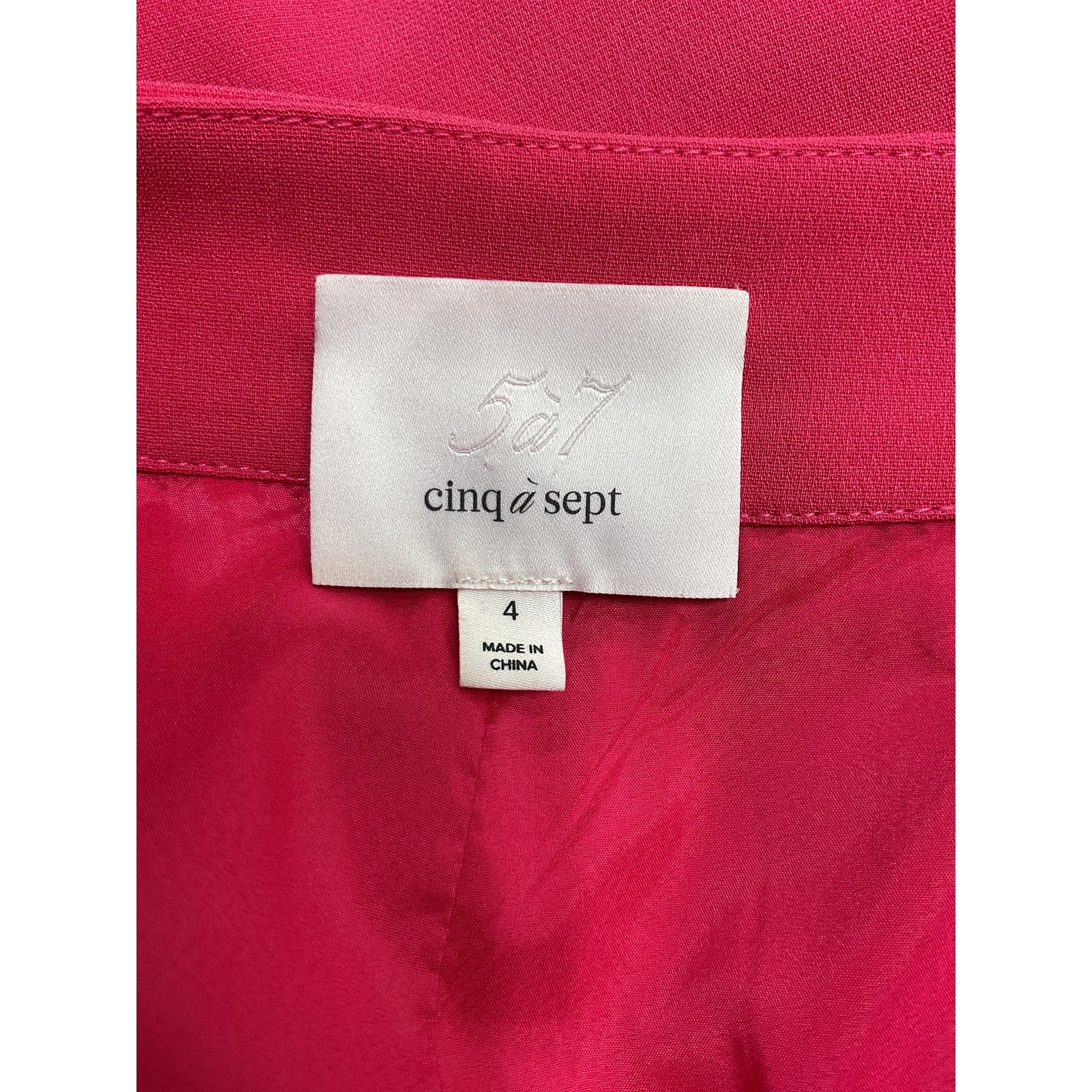 Cinq A Sept x Revolve Pink Triacetate Crepe Elaine Short Size 4