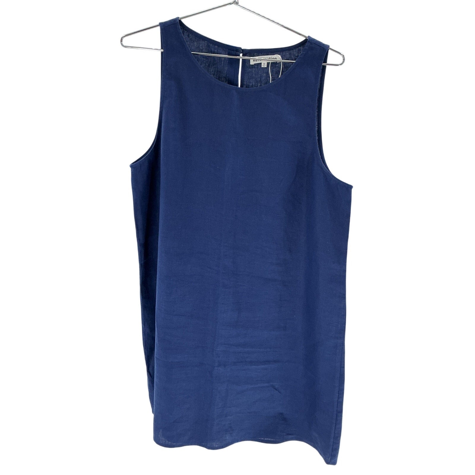 Reformation 'Jessi' Blue Linen Dress Size 10