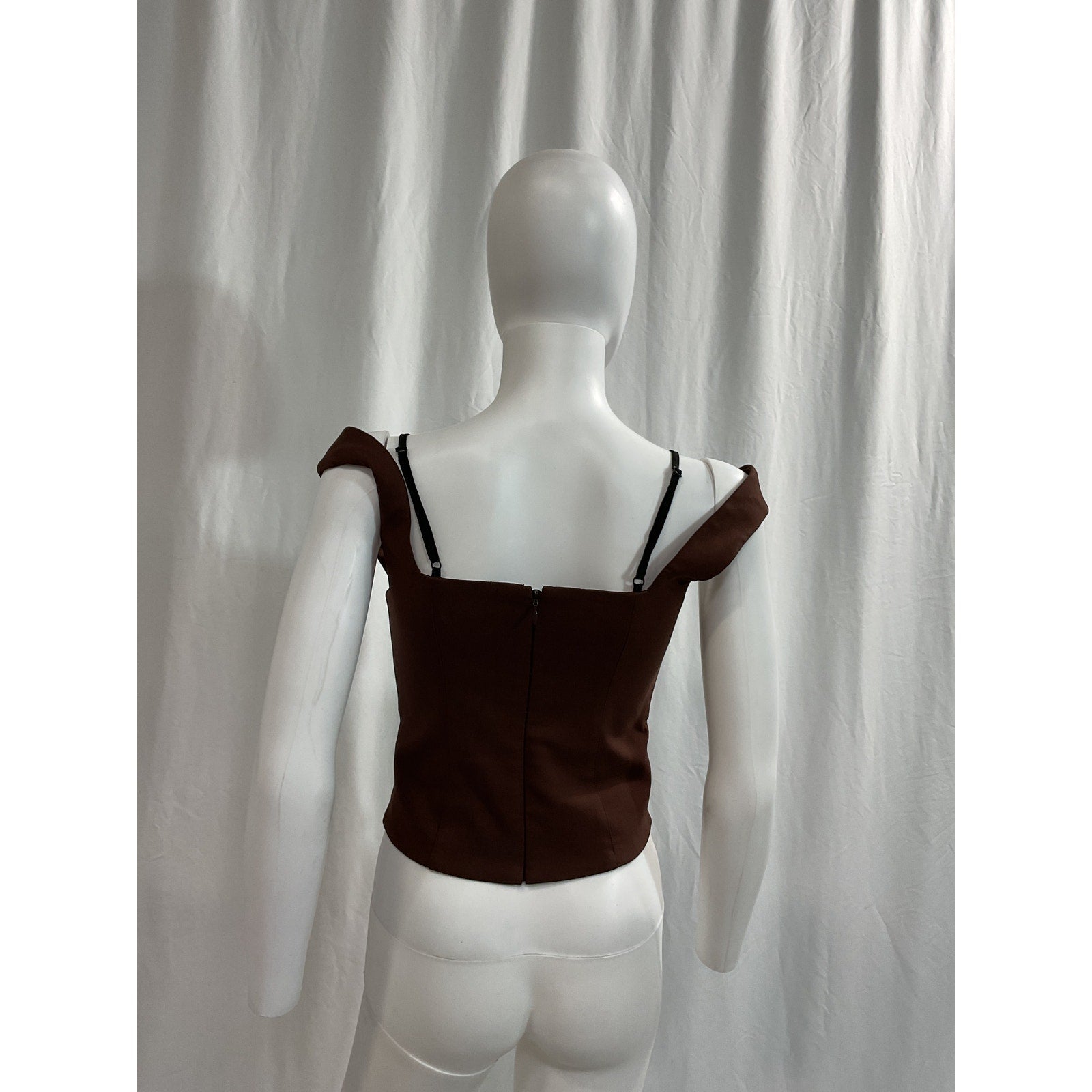 Lpa 'Kenley' Brown Bengaline Top Size S