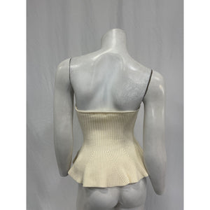 Line & Dot 'Saffy' White Viscose Top Size XS