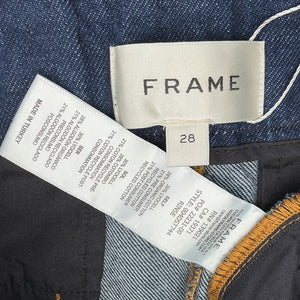 Frame Belted Blue Paperbag Shorts Size 28