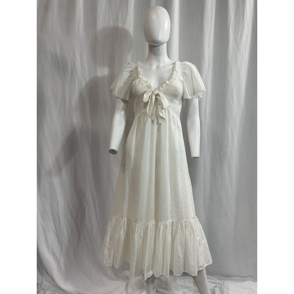 Cleobella 'Ashlyn' White Voile Midi Dress Size S - NWT