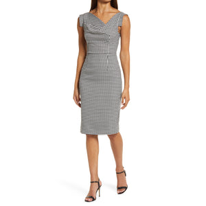 Black Halo Chic Black Jackie O Sheath Dress Size 12