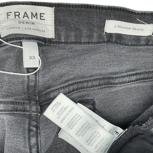 Frame Slim Black Lhomme Denim Jeans Size 33