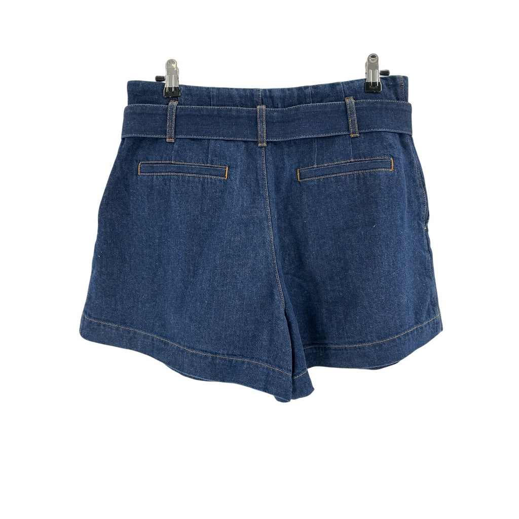 Frame 'The Paper' Blue Lyocell Bag Shorts Size 28