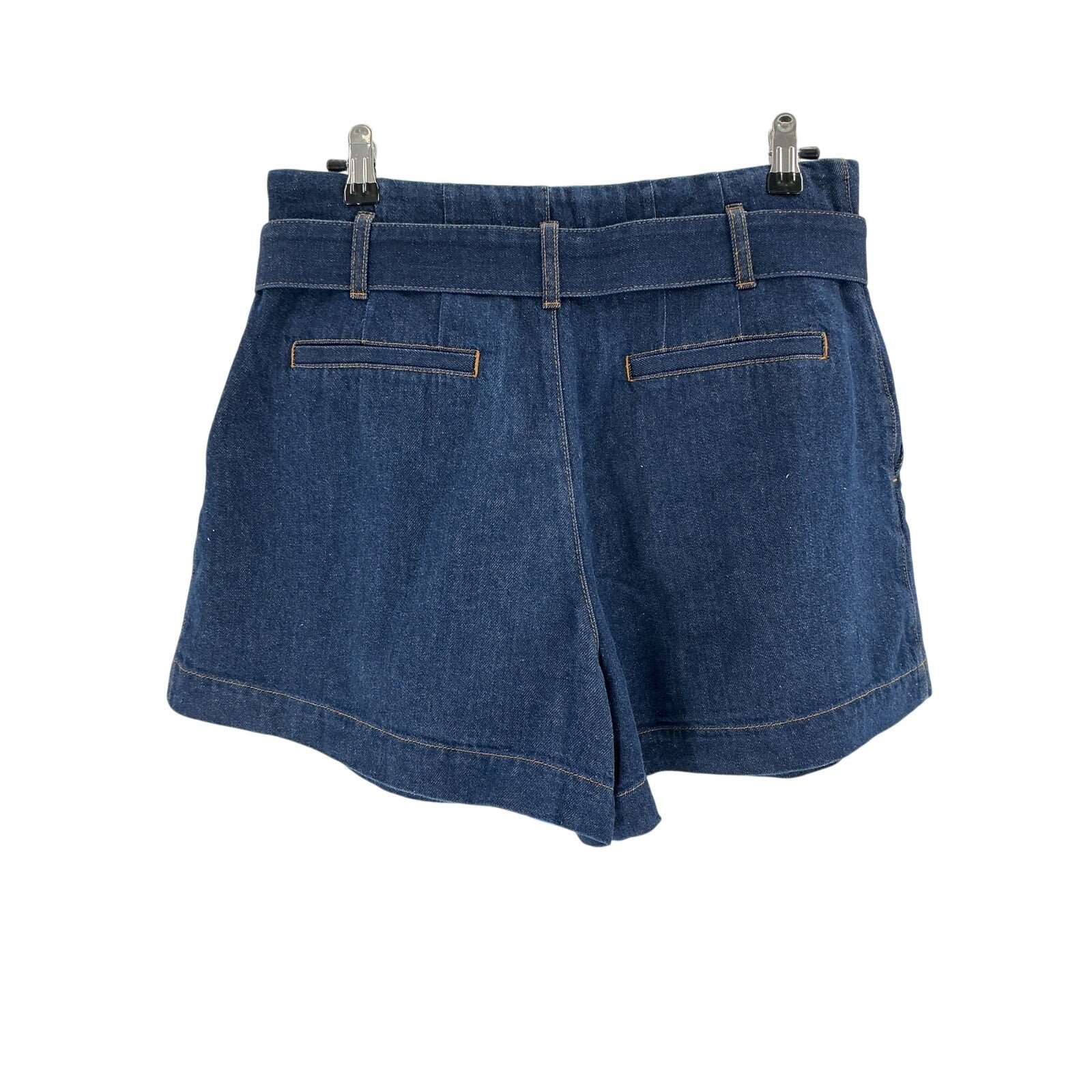 Frame 'The Paper' Blue Lyocell Bag Shorts Size 28
