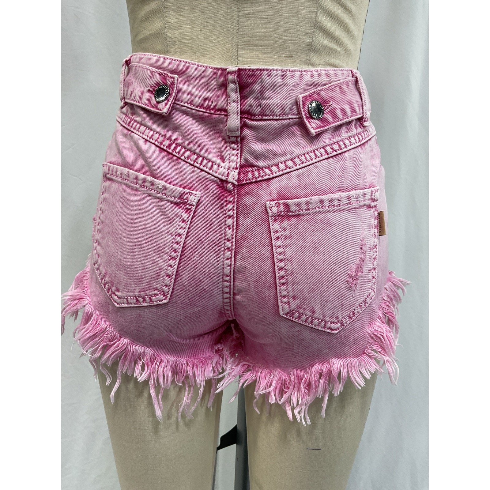 Retrofete 'Tessa' Pink Shorts Size 25
