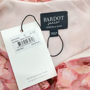 Bardot Junior Floral Gardenia Wrap Dress Size 12 NWT