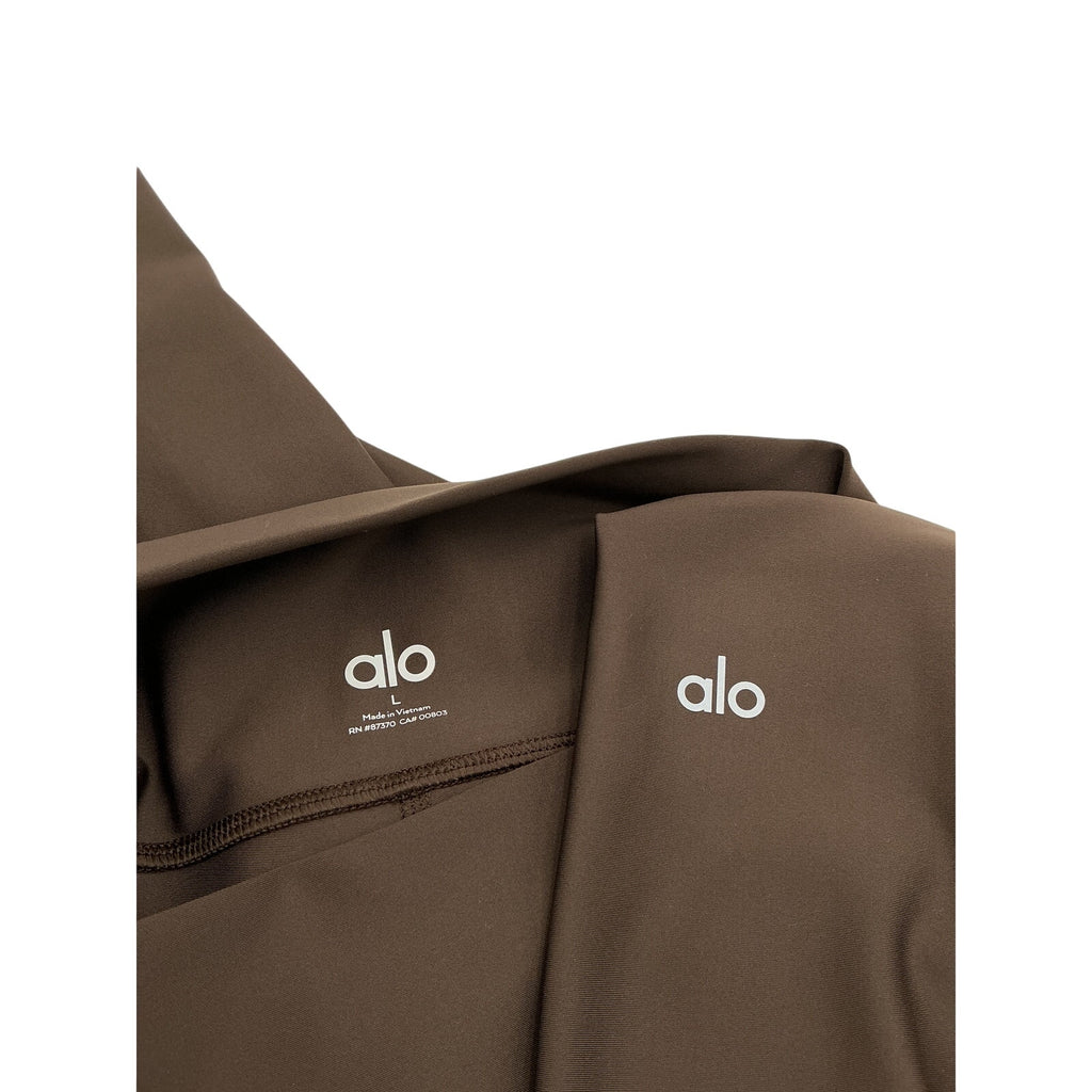 Alo Yoga High-Waist Brown Polyester Airlift Legging Size L