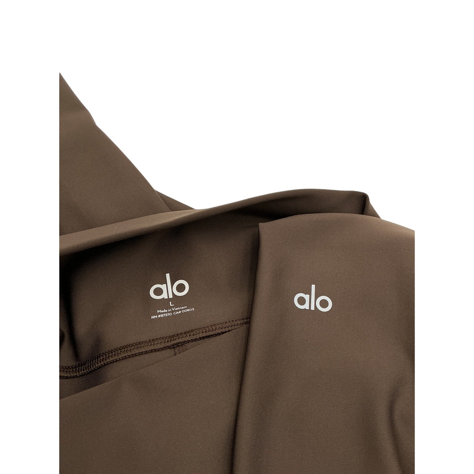 Alo Yoga High-Waist Brown Polyester Airlift Legging Size L