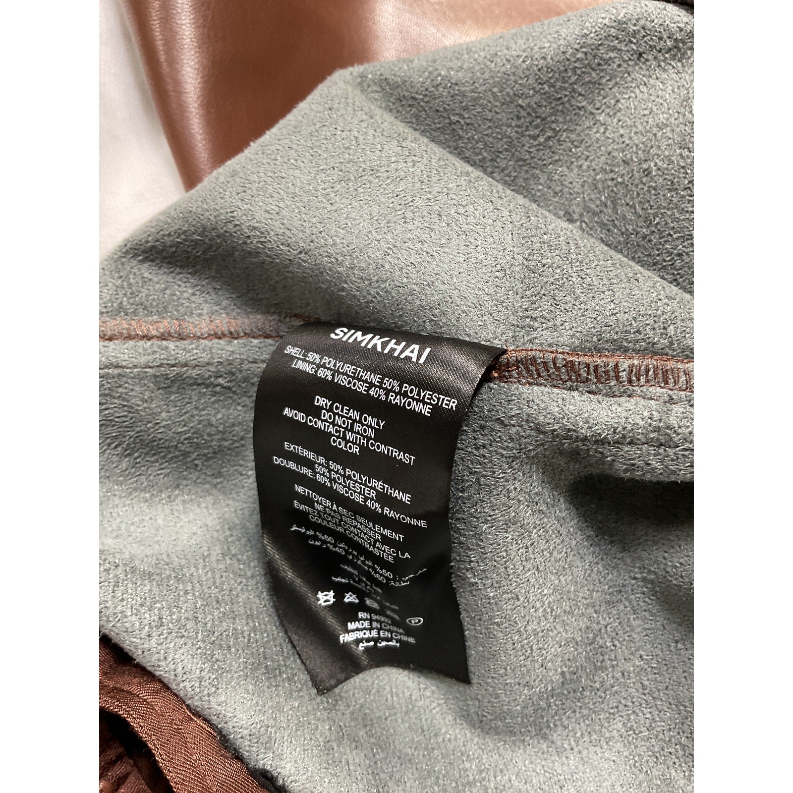 Simkhai 'Mackenzie' Brown Straight Leg Pants Size 8
