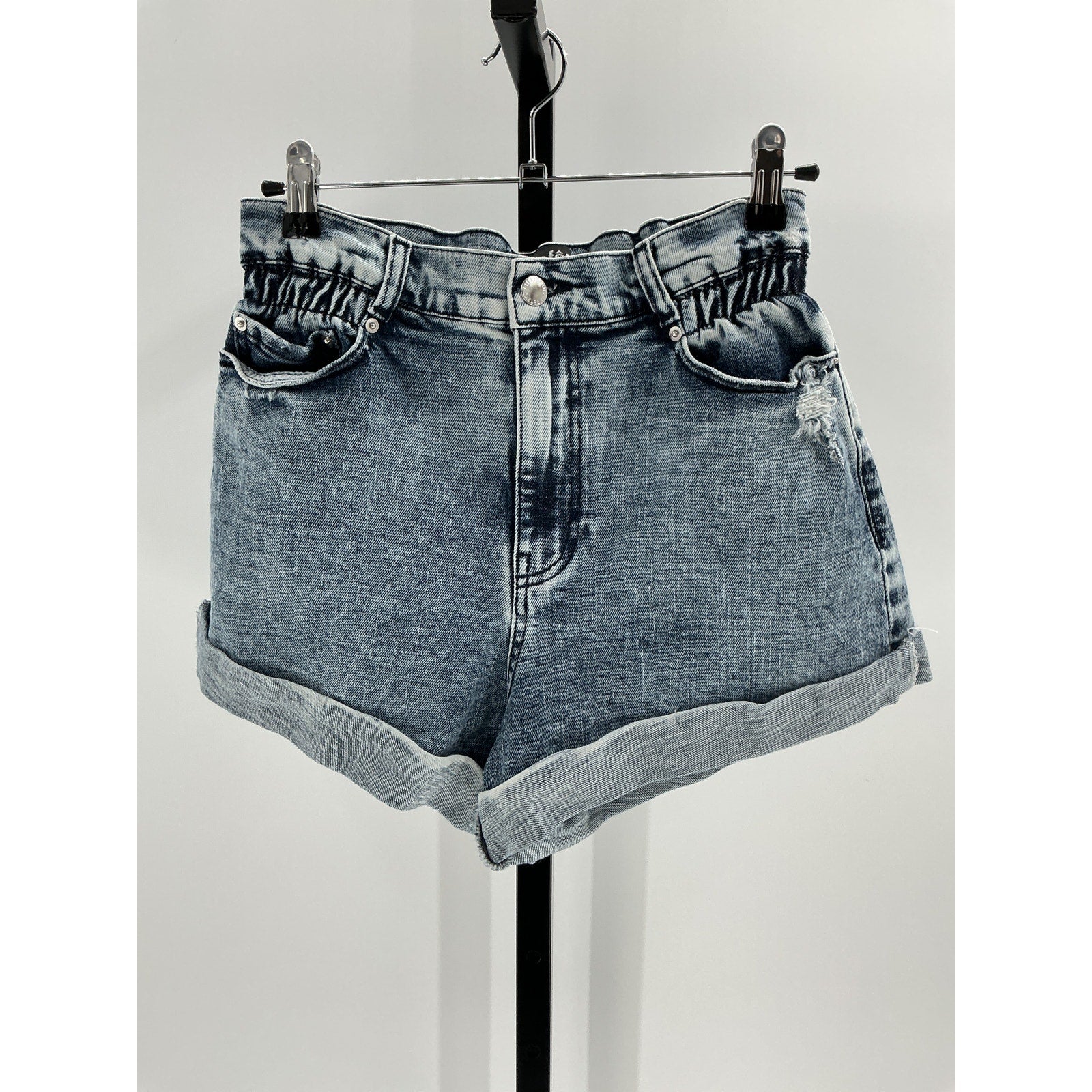 Retrofete 'Haisley' Blue Cotton Shorts Size 28