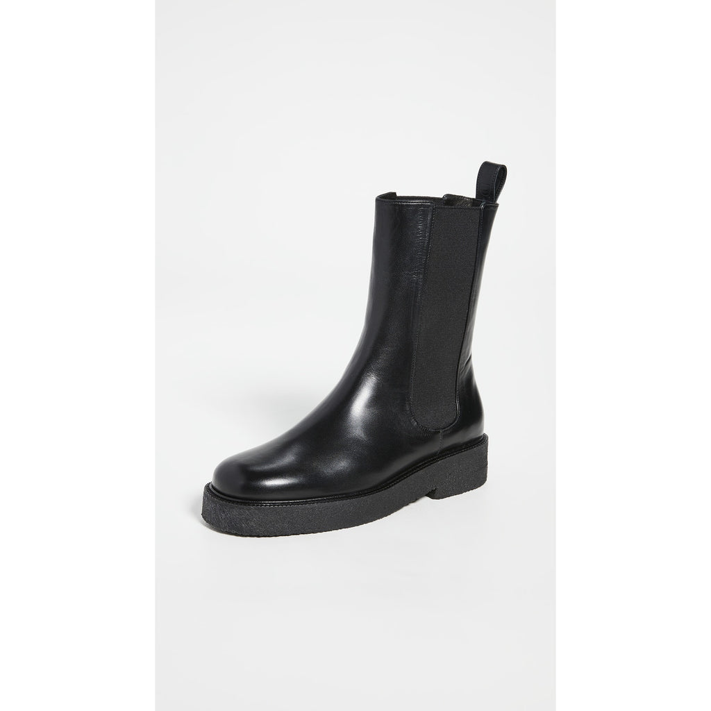 Staud 'Palamino' Black Leather Boots Size 6