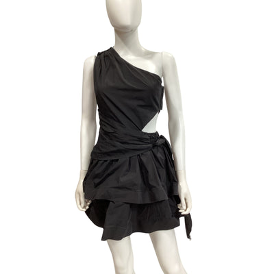 Elliatt Asymmetric Black Gwen Dress Size S