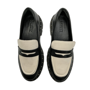 Schutz 'Christie' Multicolor Leather Flat Shoes Size 7 B