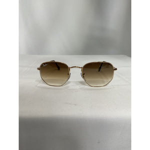 Ray-Ban 'Hexagonal' Gold Flat Sunglasses Size OS