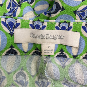 Favorite Daughter Patterned Green Friday Pants Size 2
