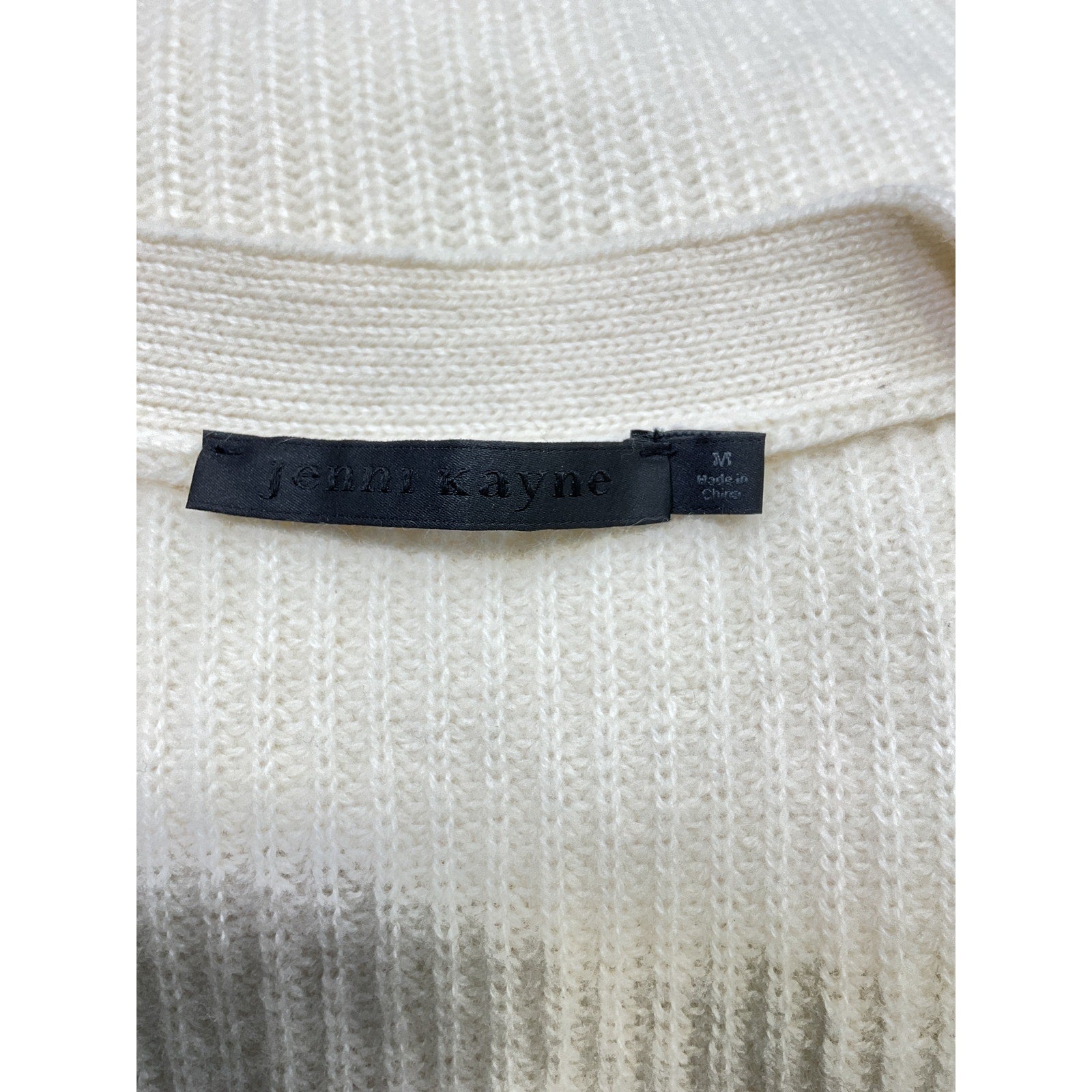 Jenni Kayne Cropped Cashmere 'Cocoon' White Cardigan Size M