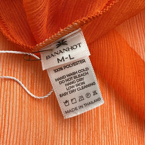 Bananhot Sheer Orange Scarlett Dress Size M / L