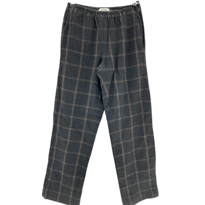 Vince Checked Black Wide Leg Pants Size 2