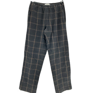Vince Checked Black Wide Leg Pants Size 2