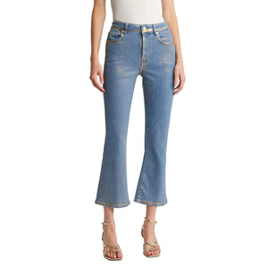 Frame Distressed Blue Le Crop Mini Bootcut Denim Jeans Size 25