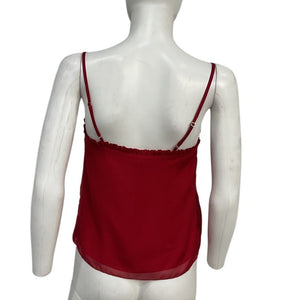 Cami Nyc Ruffled Red Inara Camisole Size XXS NWT