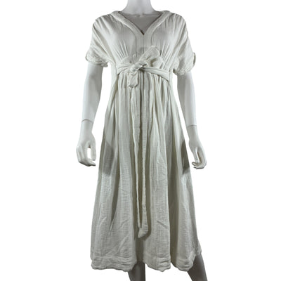 Hatch Textured White Rosa Dress Size 1