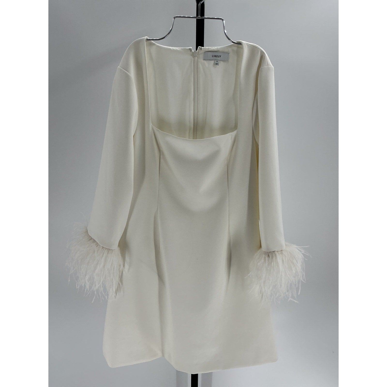 Likely 'Cher' Cream Polyester Mini Dress Size 10